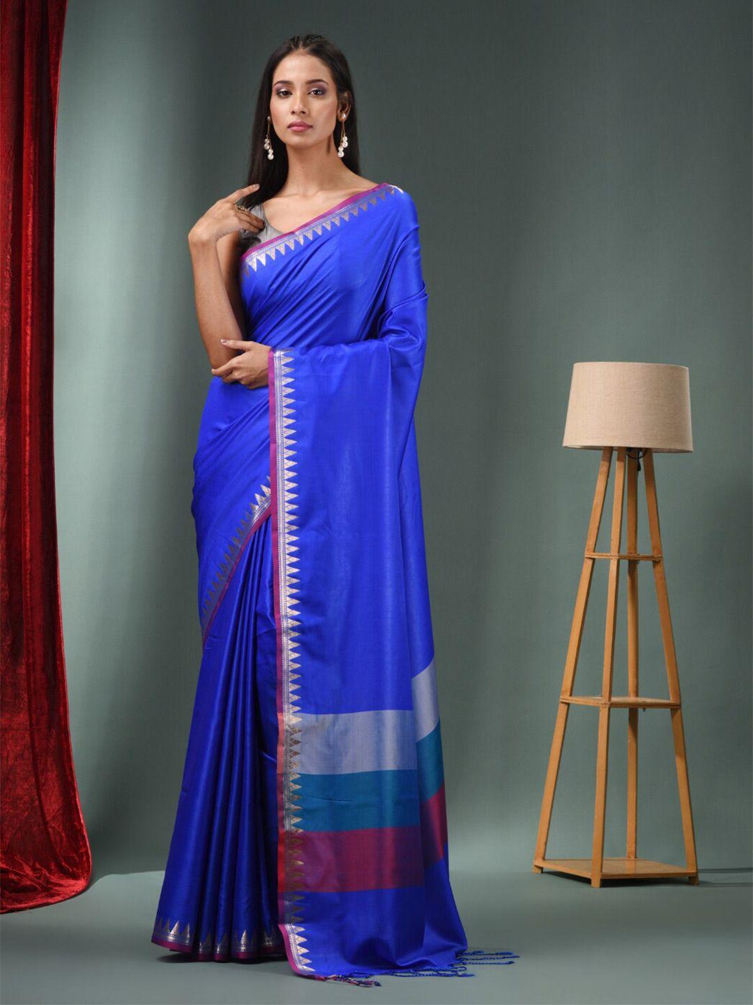 charukriti woven designed zari saree