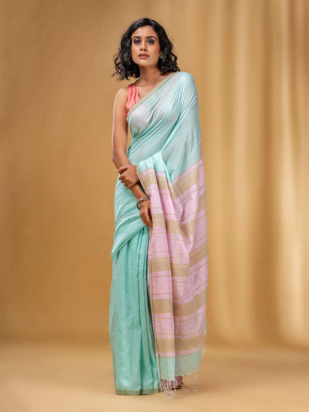 charukriti zari pure cotton saree