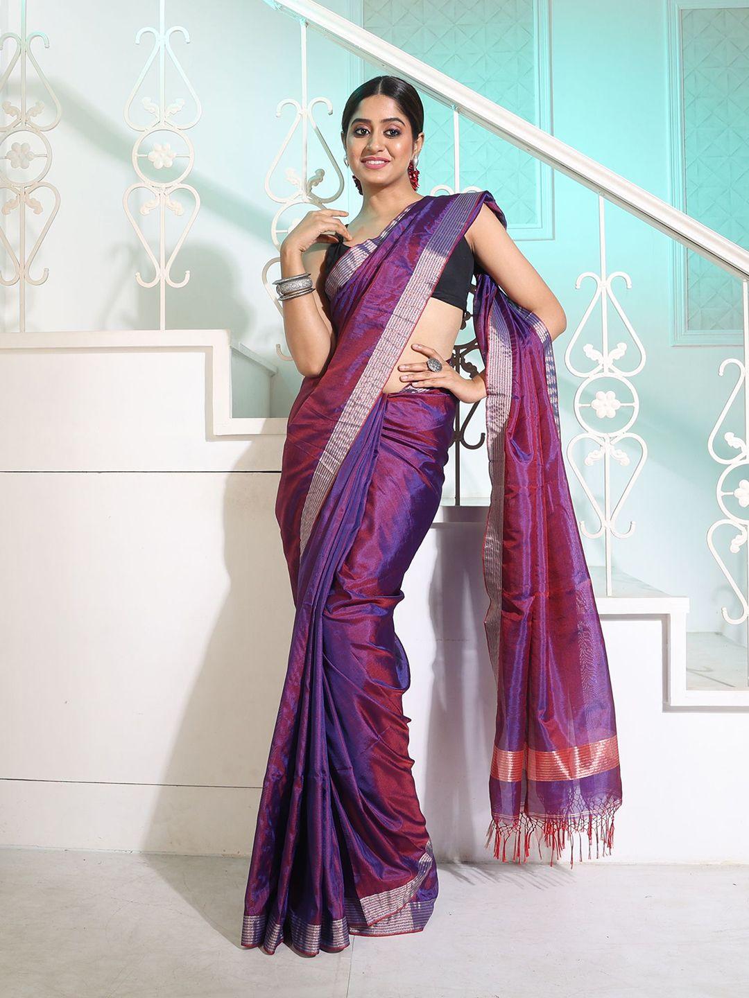 charukriti zari pure silk saree