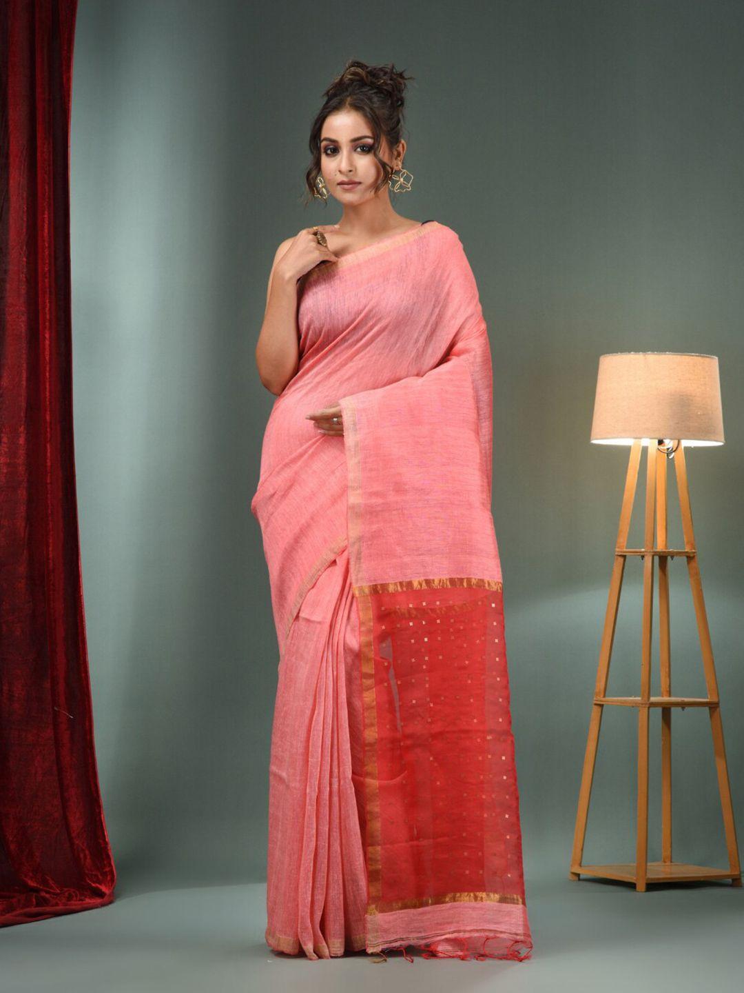 charukriti zari pure silk saree