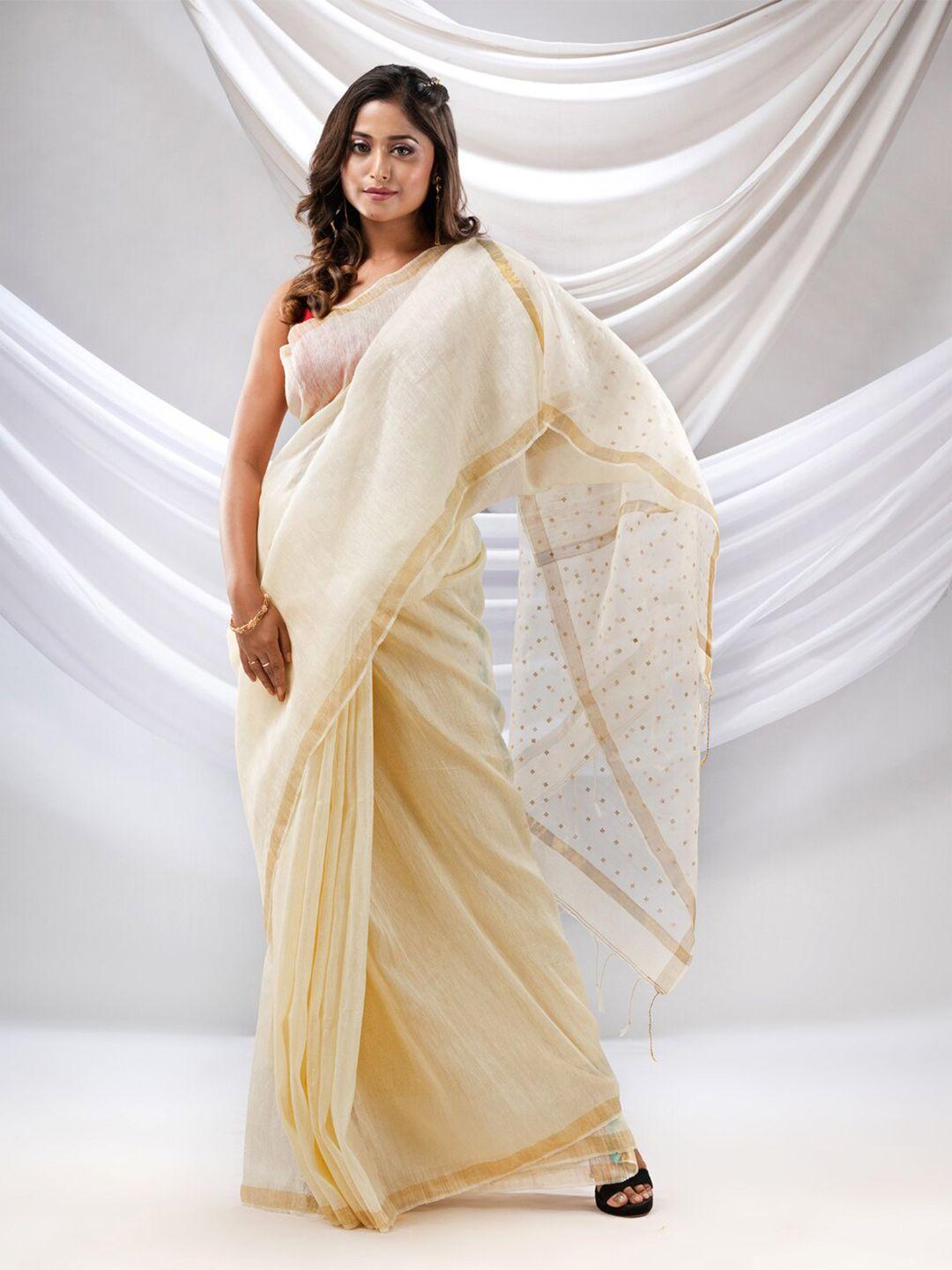 charukriti zari saree with blouse piece