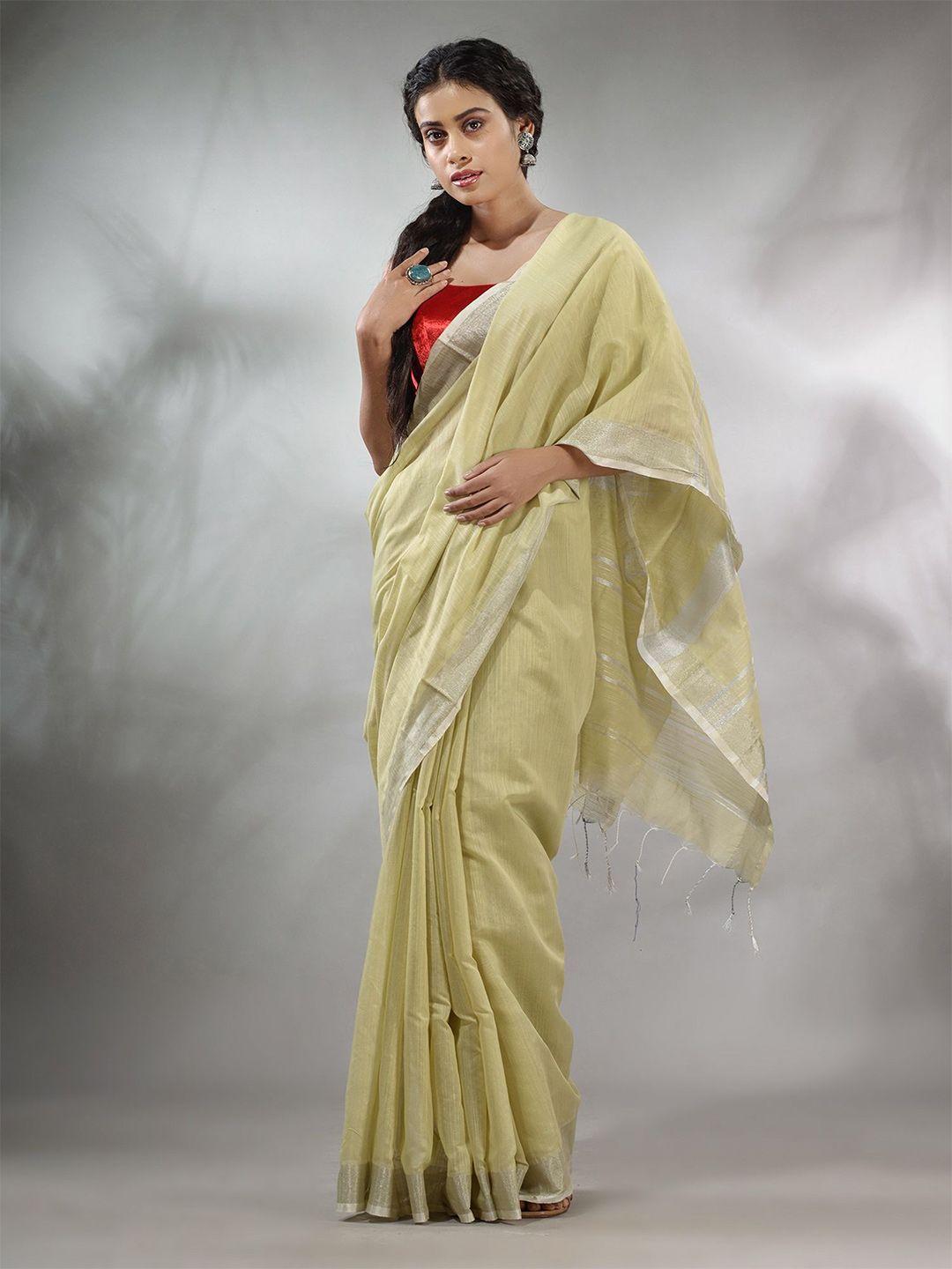 charukriti zari silk cotton saree