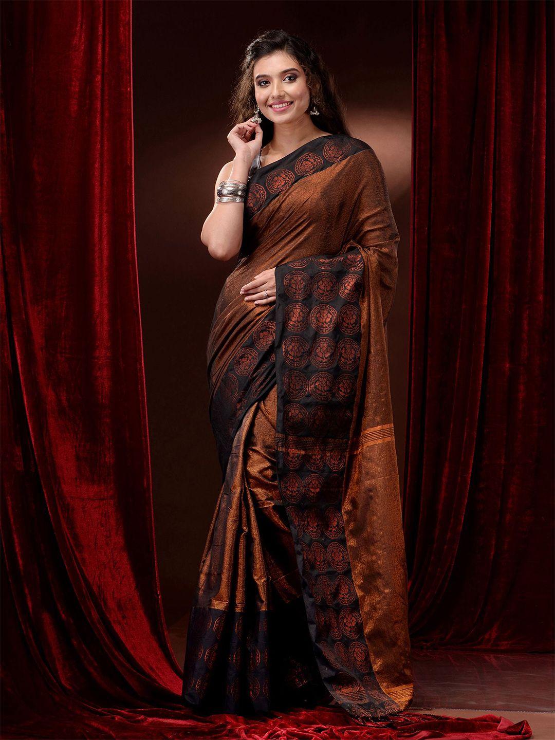 charukriti zari woven design saree