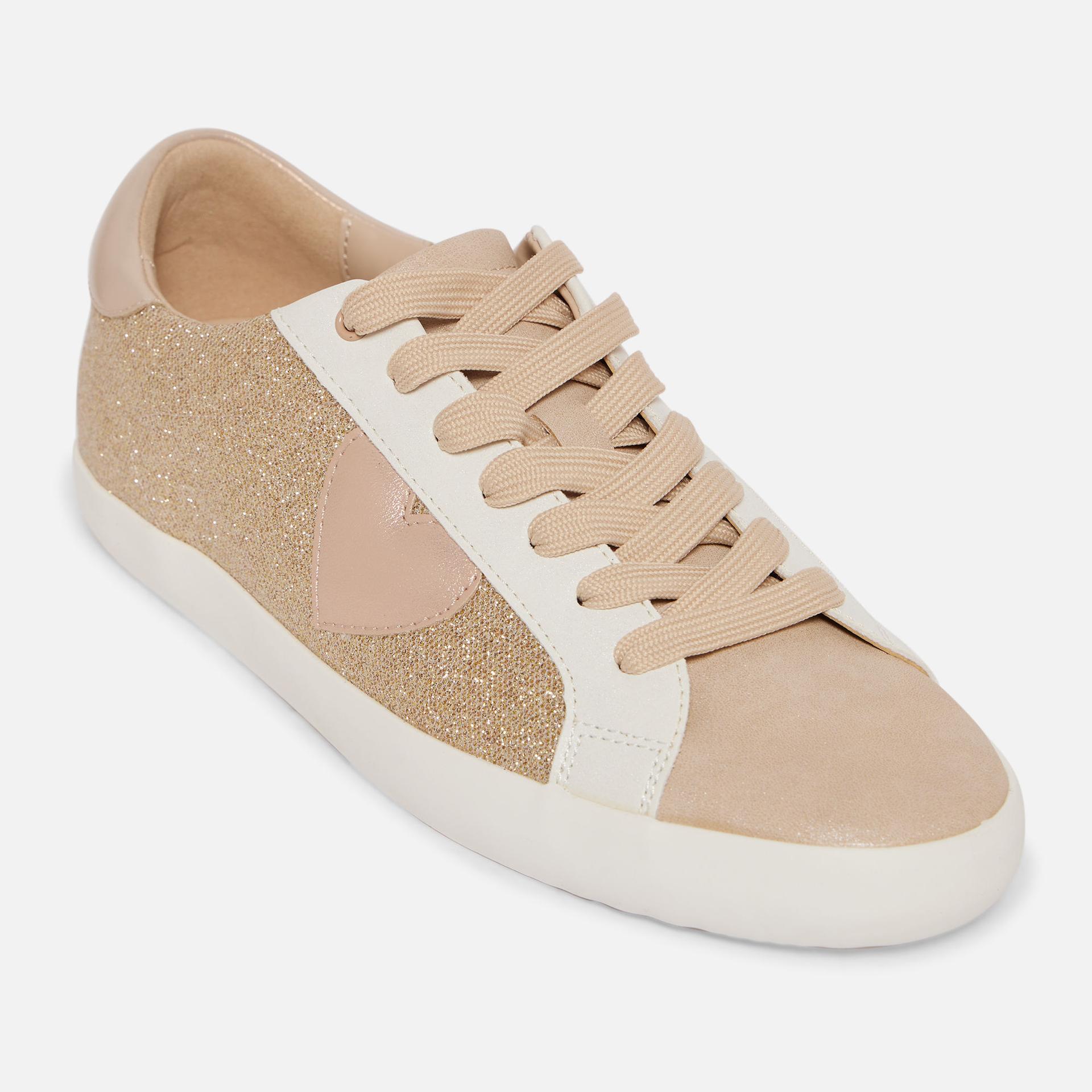 chaus embellished gold sneakers