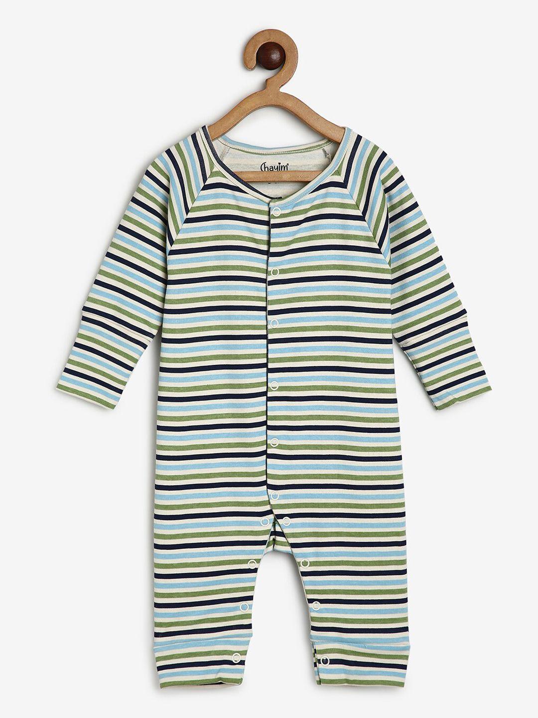 chayim infant kids striped open front rompers