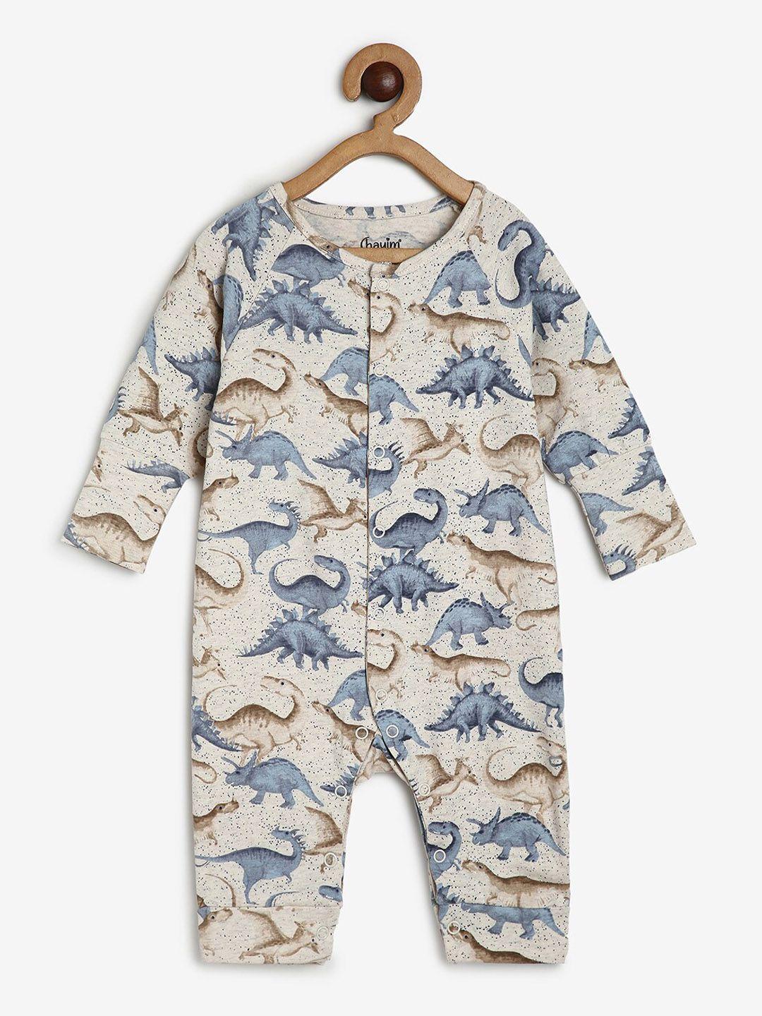 chayim infant printed full length romper