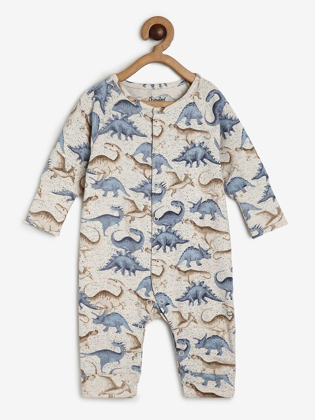 chayim infant printed open front rompers