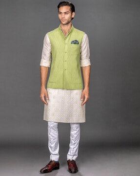 checked-nehru-jacket-with-patch-pockets