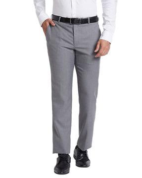 checked relaxed fit trousers