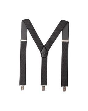 checked suspender belt