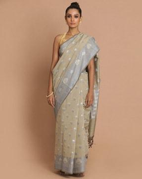 checked banarasi saree