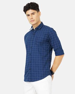 checked cotton shirt