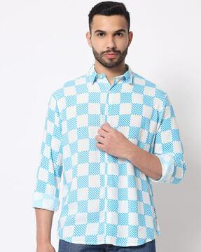 checked cotton shirt