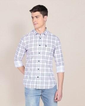 checked cotton shirt