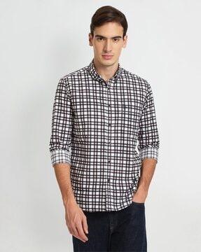 checked cotton shirt