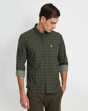 checked cotton shirt