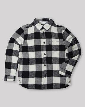 checked cotton shirt