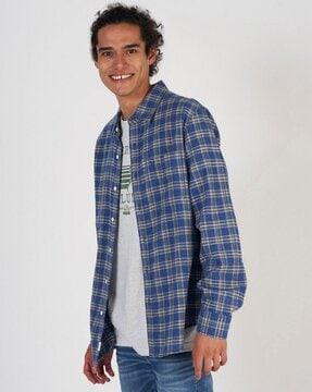 checked cotton shirt