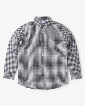 checked cotton shirt