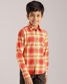 checked cotton shirt