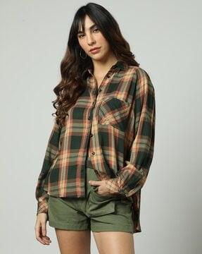 checked cotton shirt