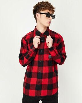 checked cotton shirt