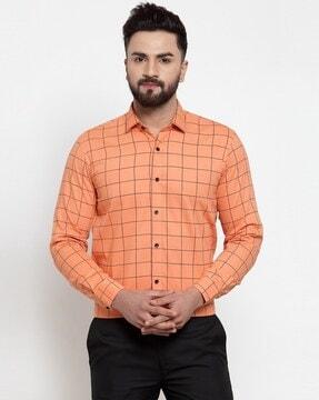 checked cotton shirt