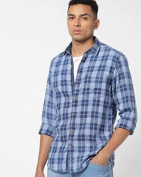 checked extra slim fit shirt