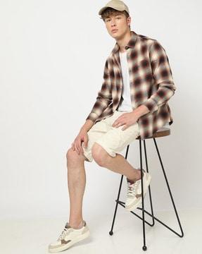 checked flannel shirt