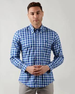 checked non-iron stretch regent sport shirt