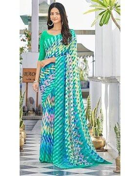 checked saree with contrast border