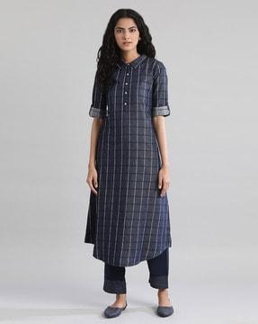 checked shirt dress