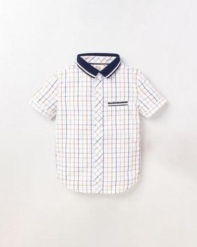 checked shirt with insert pocket