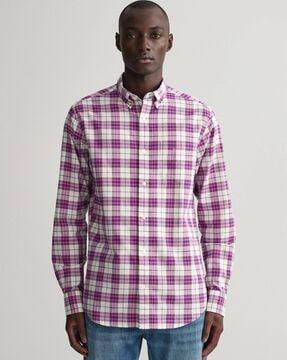 checked shirt with patch pocket