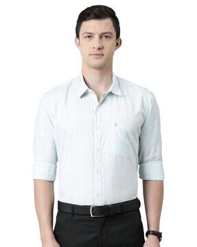 checked slim fit shirt