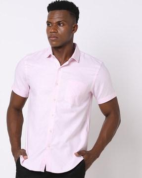 checked slim fit shirt