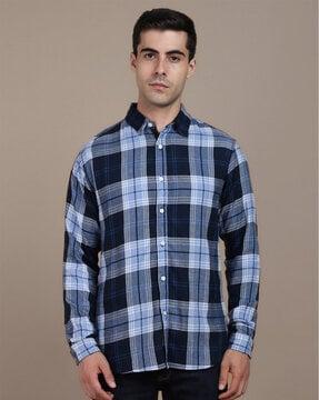 checked slim fit shirt