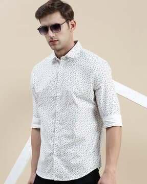 checked slim fit shirt