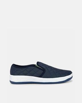 checked slip-on sneakers