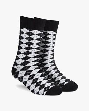 checked socks