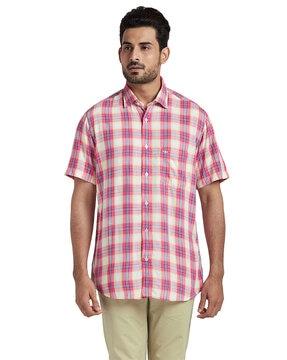 checked tailored fit classic shirt