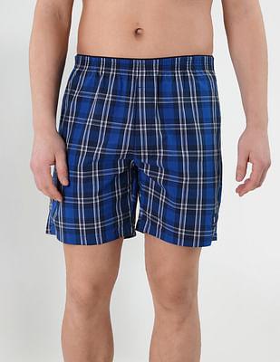 checkered cotton twill ex002 boxers - pack of 1