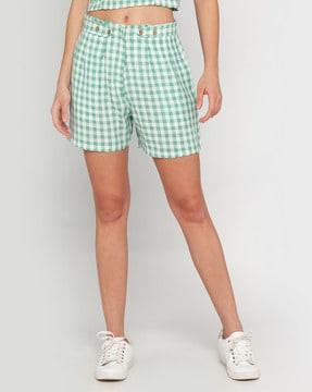 checks city shorts