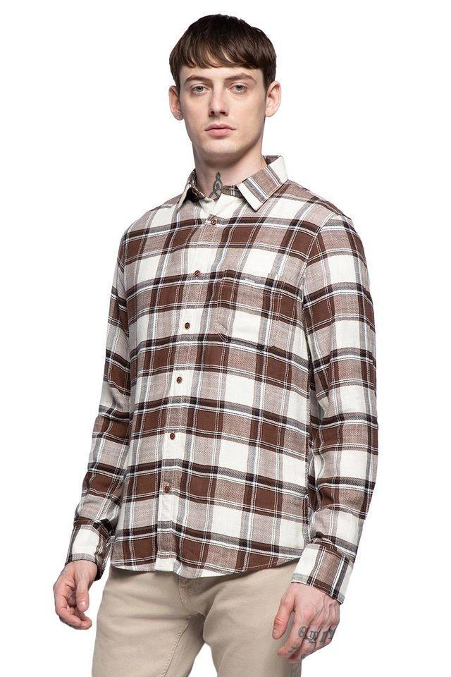 checks cotton regular fit mens casual shirt