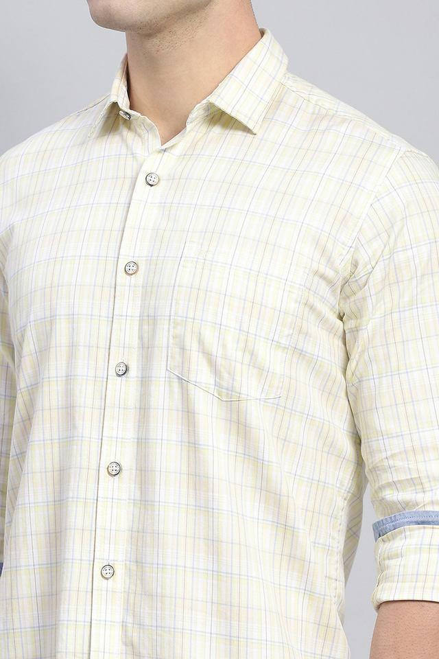 checks cotton regular fit mens casual wear shirt