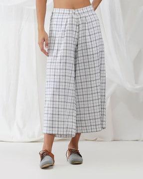 checks relaxed fit pants