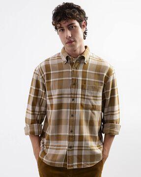 checks relaxed fit shirt