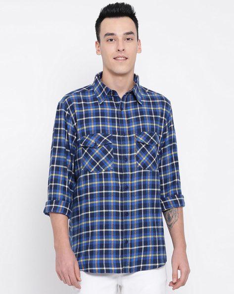 checks relaxed fit shirt