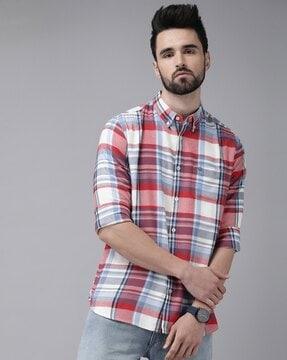 checks slim fit shirt