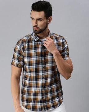 checks slim fit shirt